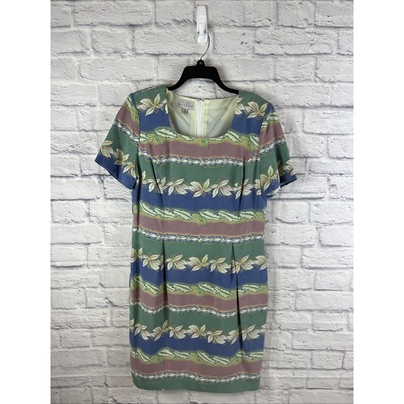 Adrianna Papell Dresses & Skirts - Adrianna Papell Women's Vintage 90s 100% Silk Cottagecore  Dress Size 14